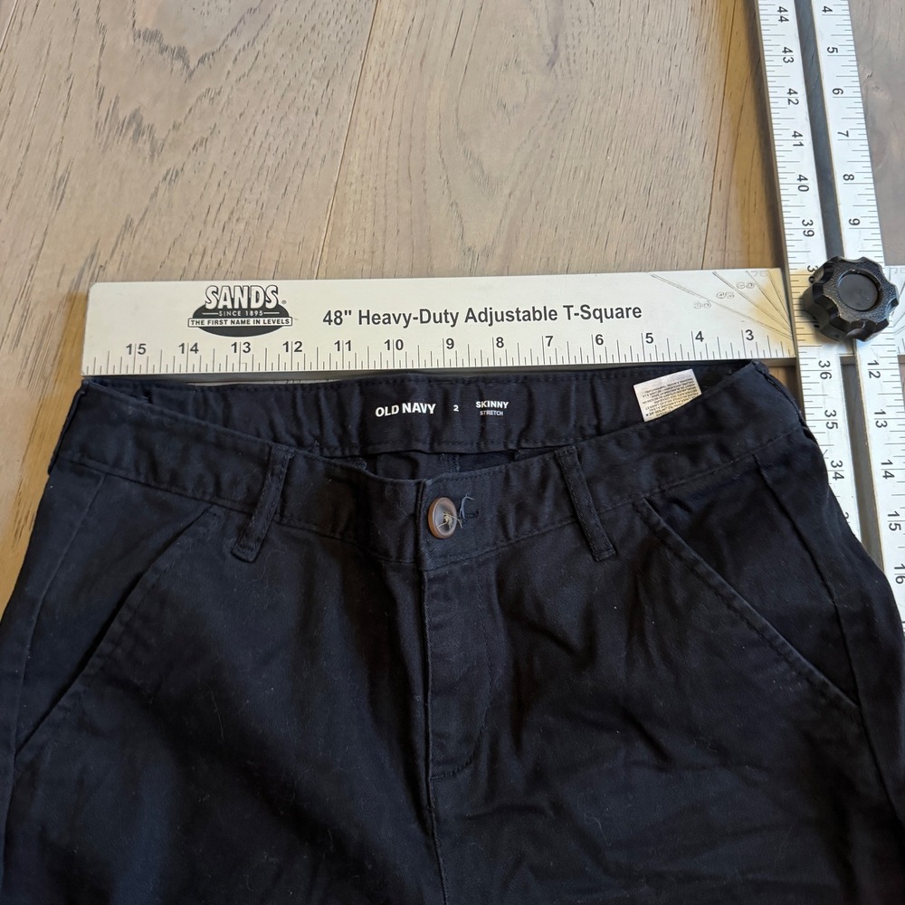 Old‎ Navy Womens Skinny Stretch Black Casual Pants Size 2 - Picture 5 of 6